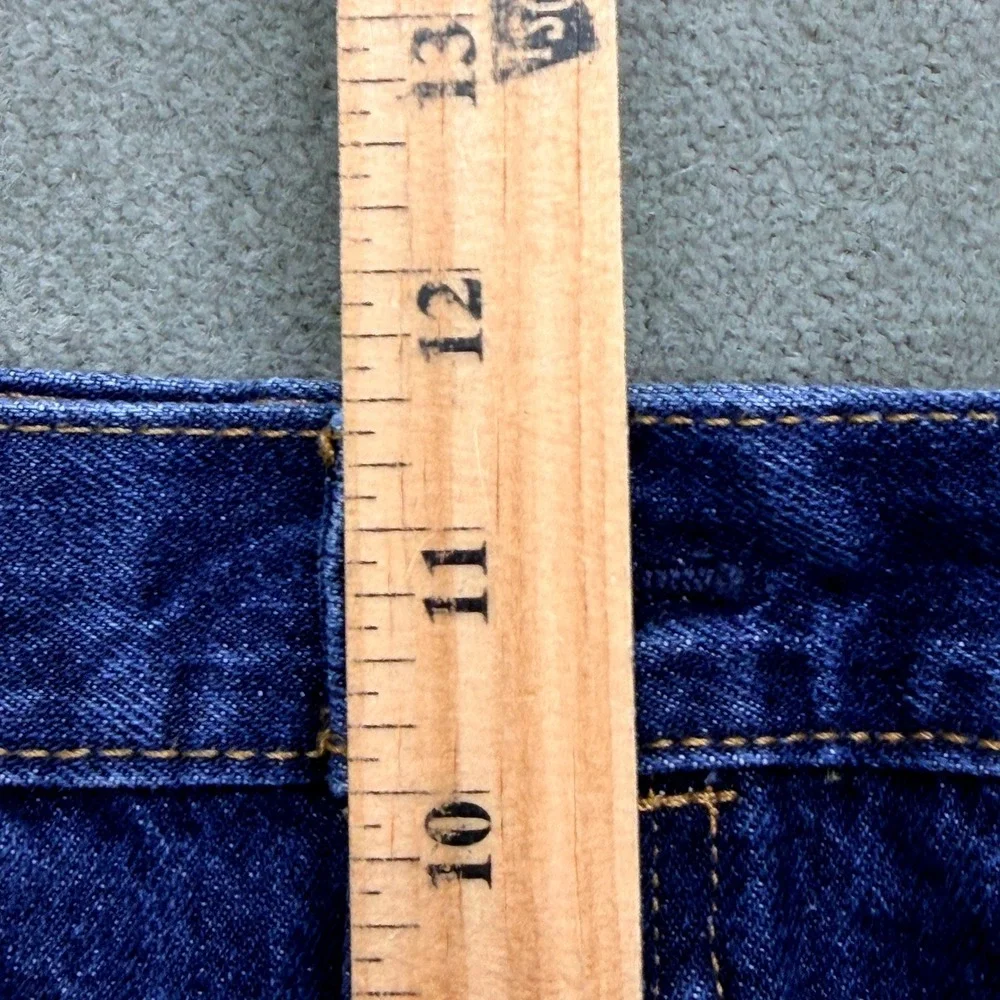 Levis 501 Button Fly Original Fit Mens 34x34 Blue Dark Wash Straight Leg Jeans
